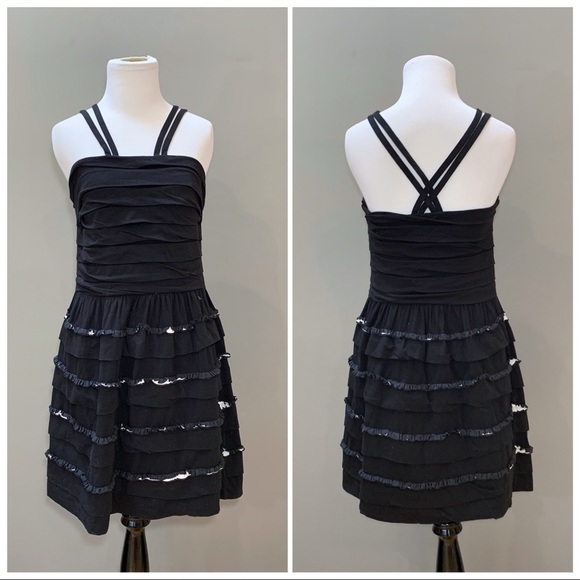 Anthropologie Leifsdottir Ruffle Bandage Dress, M. - Picture 9 of 9